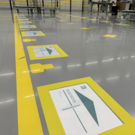 Industrial floor marking