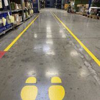 Industrial floor marking