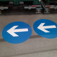 Industrial floor marking